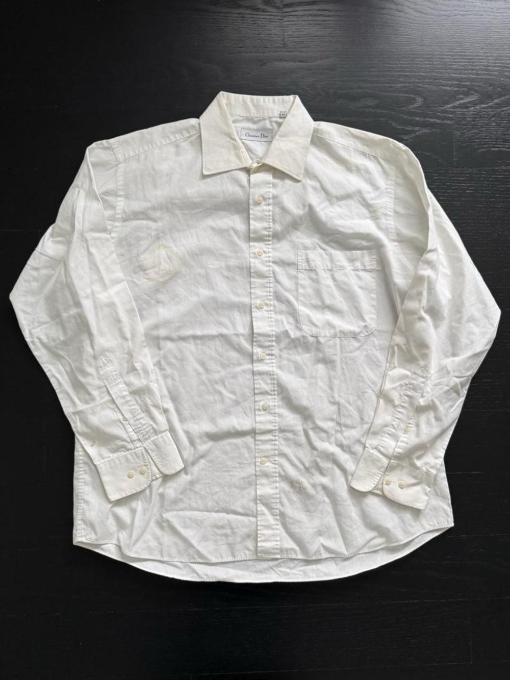 Christian Dior Men’s White Button-Down Shirt